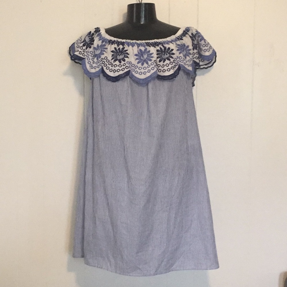 NAOO Sleeveless Summer Dress 100% Cotton Size M